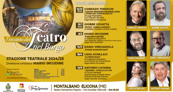 Montalbano lincanto del teatro nel borgo locandina or